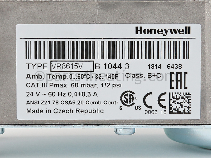 Gas Valve, VR8615VB 1044B, (Lx400)