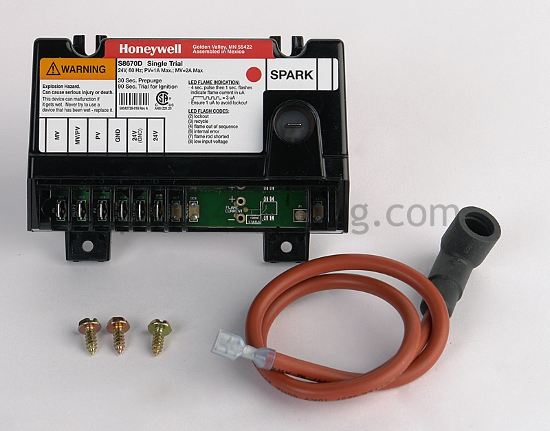 Ignition Control IID (All Sizes)/PRV 75 PSI (1500 Only)