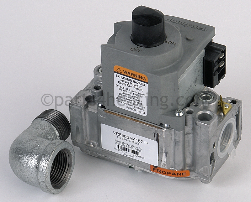 Gas Valve LP w/ Street Elbow