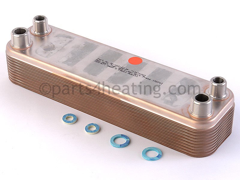 Heat exch, flat plate, with gasket DHW EBP