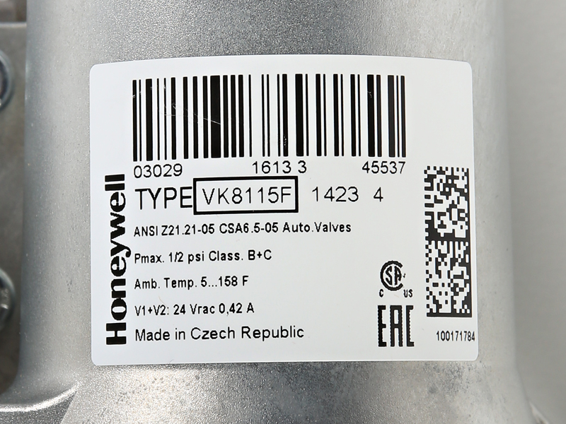 GAS VALVE ASSEMBLY, SNR200