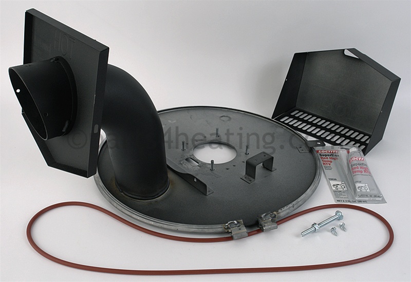 One Piece Metal Elbow/Combustion Chamber Cover Assembly